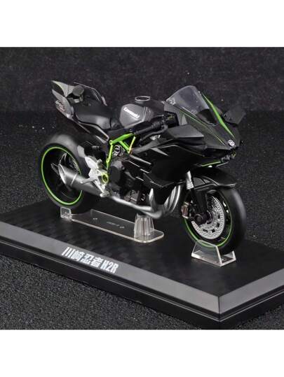 قطعة واحدة H2R نموذج دراجة نارية معدنية - 1:12 مقياس نموذج دراجة نارية - زخرفة المكتب - مجموعة دراجات نارية - هدية تخرج - هدية عيد ميلاد - هدية عطلة - هدية عيد الميلاد - هدية رأس السنة