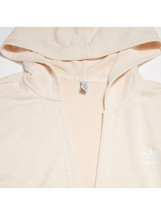 Adidas جاكيت كارديجان مقصرة مع خصر مربوط مزينة ورقات البرسيم الثلاثة للنساء, HU1637