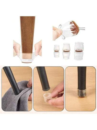 أثاث مكتبي 12 قطعة من البطانات المضادة للانزلاق، وسادات أرضية مقاومة للبلى للمناضد والكراسي، واقيات قدم الكراسي السيليكونية، أغطية حماية للأثاث ،أغطية للأرجل المؤثثة بمواد شعرية، حواف واقية للأرضيات للأثاث الدائري