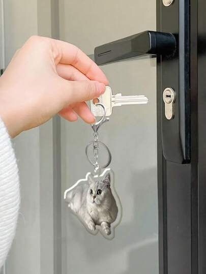 قلادة مفاتيح أكريليكية مخصصة 1 قطعة، دائرة أكريليكية مميزة الشكل، مطبوعة بطباعة شخصية، تأثير شكل مخصص، ميدالية للحقيبة الظهر، مناسبة للأزواج والمشاهير والأصدقاء والعائلة والموضوع الكرتوني، هدية صور مخصصة، للذكرى السنوية وعيد الأب وعيد الأم