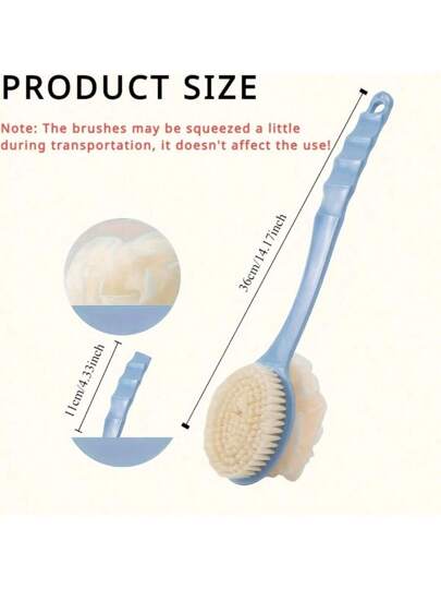 طقم اكسسوارات الاستحمام: قفازات الاستحمام، فرشاة الاستحمام طويلة المقبض، أدوات تنظيف الجسم، قفازات تقشير الجسم، منتجات الاستحمام لتنظيف الأوساخ، من مواد ناعمة للتنظيف العميق والتقشير. مناسبة للاستحمام اليومي وتعزيز تجربة الاستحمام. مناسبة للرجال...