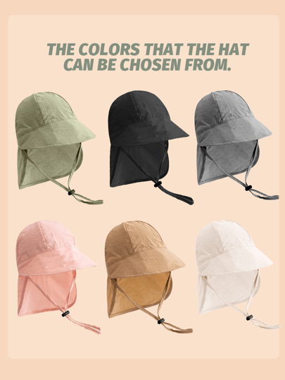 قبعة بكيت واقية للرقبة للأطفال الرضع والصغار قطعة واحدة، عصرية ومتعددة الاستخدامات، مناسبة كهدية، للاستخدام اليومي للأولاد والبنات