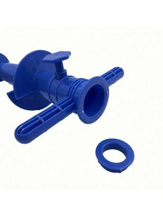 1 قاعدة مثبت مظلة شاطئ بلاستيكية عشوائية اللون مستخدمة للظل والحماية من المطر في الأنشطة الخارجية مثل التخييم والصيد