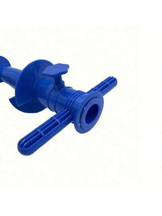 1 قاعدة مثبت مظلة شاطئ بلاستيكية عشوائية اللون مستخدمة للظل والحماية من المطر في الأنشطة الخارجية مثل التخييم والصيد