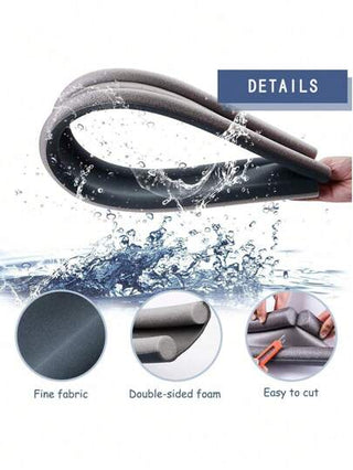 قطعة واحدة من شريط السد للباب ، شريط سد فجوة الإطار وشريط سد الحافة، حشية واقية من الرياح وصامتة، مصنوعة من مواد عالية الجودة مع إطار رغوة EPR مع قماش غير منسوج، يعاود الارتداد بسرعة بعد الضغط عليه، سهل التركيب، لا يلتصق بالأرضية