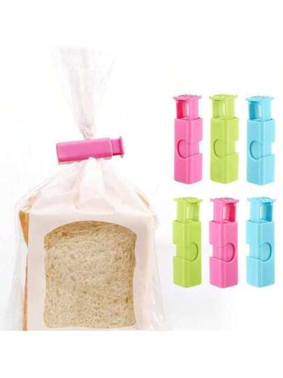 10 قطع مشابك إغلاق متعددة الاستخدامات لأكياس الخبز وحليب البودرة والوجبات الخفيفة، مشابك حفظ الطعام الطازج مانعة للرطوبة، مشابك إغلاق أكياس البلاستيك