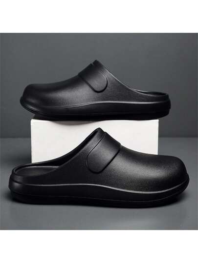 أحذية عمل مقاومة للماء وإنزلاق للرجال، أحذية طهي، أحذية عمل سوداء مقاومة للماء