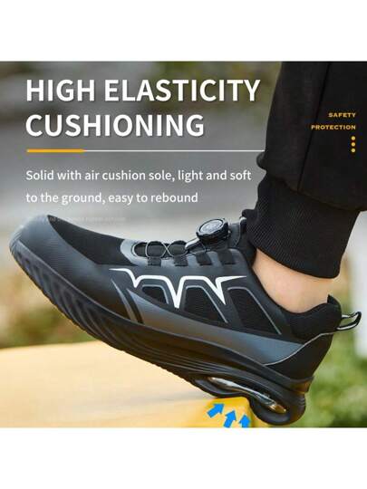 أحذية أمان جديدة مانعة للتسلل وللصدمات مع غطاء معدني للأصابع للرجال والنساء، أحذية عمل خفيفة الوزن وعصرية، نفاذة وقابلة للتنفس