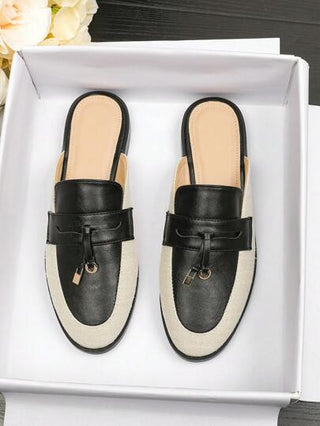 أحذية أوكسفورد حريمي أحذية نسائية سهلة الارتداء 2025 ربيع/صيف جديدة ، متعددة الاستخدامات للارتداء خارجي العمل، جلد ناعم وقاعدة ناعمة مضادة للانزلاق، نمط أوكسفورد، مقاس كبير 41-42 أوروبي