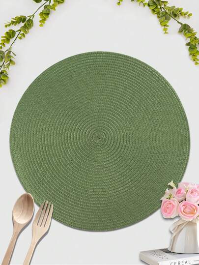 1/2/4/6 قطعة من الحصيرات البلاستيكية المطبوعة بالحرارة متعددة الألوان، حصيرات أنيقة للأطباق في ديكور حفلات الزفاف، طاولات الطعام والقهوة، حصيرات عازلة للحرارة مضادة للانزلاق لحفلات الزفاف والأعياد والحفلات والنزهات