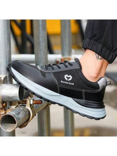 أحذية سلامة خفيفة للرجال والنساء، مقاومة للصدمات والثقوب، كاب من الصلب البلاستيكي، معزولة، نعل خارجي من EVA الناعم، مانعة للانزلاق، مقاومة للتآكل، تنفس وأنيقة، أحذية عمل صيفية