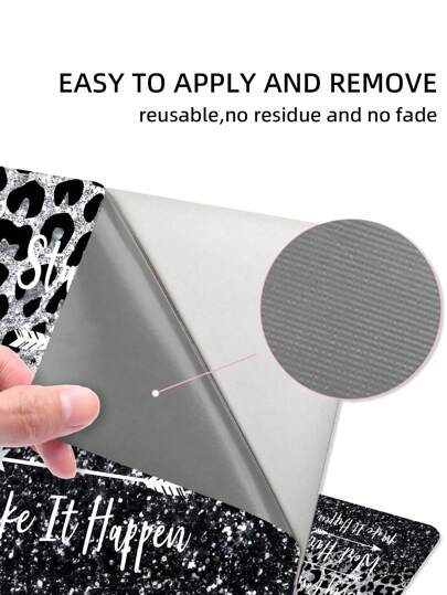 ملصق جلد لجهاز الكمبيوتر المحمول، ملصق فيني قابل لإعادة الاستخدام عام للكمبيوتر المحمول مع رسم جلد نمر وردي