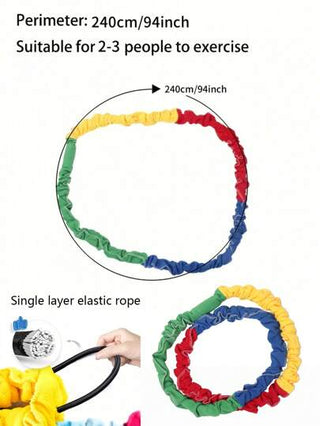 قطعة واحدة من طقم لعبة الجذب للأنشطة الربيعية - لعبة ربط الفريق لحفلات عيد الفصح / نزهات الفناء الخلفي، حبل ذو قبضة لا انزلاقية ومقاوم للطقس، أساسيات لحفلات إعادة التوحيد العائلي للداخل والخارج، ألعاب عيد الفصح، أدوات تكوين فريق، أدوات رياضية لا تحتاج لبط