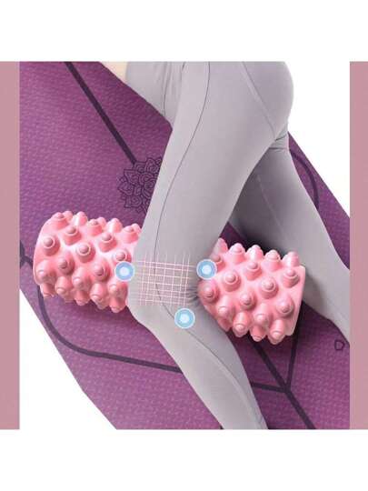 قطعة واحدة من أسطوانة الرغوة لإرخاء العضلات للمبتدئين، وهي عبارة عن عمود تدليك ومساج بأسنان الذئب، معدات اللياقة البدنية لليوغا