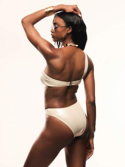 مايوه حريمي قطعة واحدة TypaGal بكيني قطعة واحدة مطلي بطراز الملابس الخارجية، قصة غير متماثلة مفرغة