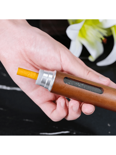 قطعة واحدة من مطفأة السجائر المحمولة المخصصة - قابلة للتخصيص باسم، مضادة للفقدان، خالية من الدخان، صديقة للسيارات، تصميم مدمج وقابل للنقل، مناسبة لهدايا رجال العروس، هدايا الخطوبة والزفاف، وضروريات حفلات هدايا عيد الأب