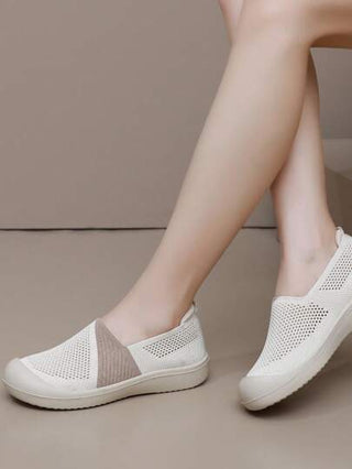 أحذية رياضية نسائية مريحة قابلة للتنفس من الشبكة، أحذية سهلة الارتداء ذات قاعدة ناعمة ومريحة، للصيف