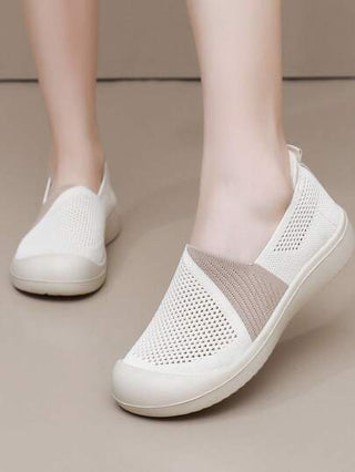 أحذية رياضية نسائية مريحة قابلة للتنفس من الشبكة، أحذية سهلة الارتداء ذات قاعدة ناعمة ومريحة، للصيف