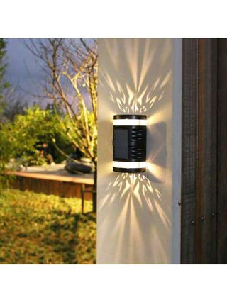 قطعة واحدة ضوء حائط بطاقة شمسية LED خارجي ل- منظر طبيعي حديقة ، إضاءة حالة مزاجية للباحة