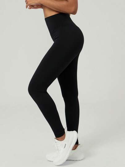 GOSOUER سراويل رياضية للنساء ذات خصر عالي بدون خط أمامي وخط خلفي عميق على الأرداف للركض والتمارين الخارجية والبيلاتس واليوجا