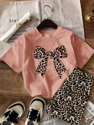 girls-sets طقم قصير الأكمام وقصير لفتيات المراهقات الصغيرات بتصميم بسيط وعصري، مناسب للصيف