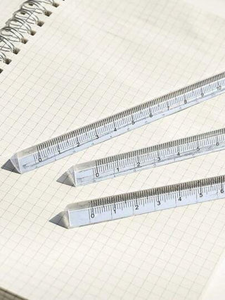 أدوات مكتبية ومدرسية قطعة واحدة مسطرة مثلثية شفافة قياس 20 سم ، أداة قرطاسية متعددة الاستخدامات ذات لون ثابت للطلاب، مناسبة للهندسة والرسم ، اكسسوارات مكتبية ولوازم مدرسية، عودة إلى المدرسة