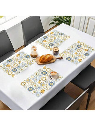 1 قطعة/4 قطع/6 قطع من وسادات المائدة المطبوعة بطراز قديم على قماش الكتان ، مناسبة لطاولة الطعام، وملائمة لجميع المواسم ، وسادات طاولة قابلة للغسل حديثة ، ديكور المنزل ، أدوات مائدة ، طاولة المطبخ ، زينة الحفلات ، هدية مثالية