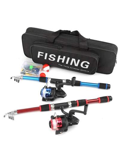 مجموعة وبكرة صيد مكونة من قطعتين، متوفرة بخيارين لون متناسقين، تلبي تفضيلات الألوان المختلفة لهواة الصيد، منسق مع بكرة صيد بنفس اللون للاستمتاع البصري، طول القضيب 1.8 م، مناسب للمبتدئين والتخييم في الهواء الطلق