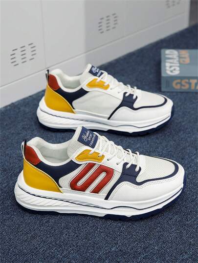 أحذية الرجال الكاجوال الصيفية الجديدة لعام 2025، أحذية رياضة خفيفة الوزن وسهلة التنفس مناسبة للجري والتسوق والسفر والمواعدة