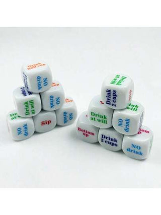 5/ 6 قطعة نرد للألعاب المكتبية المرحة بتعليمات نصية، ألعاب الطاولة، ألعاب العائلة، ألعاب الحفلات، ألعاب المناسبات مثل عيد الميلاد وهالوين، مجموعة هدايا ضرورية للأزواج والاحتفالات