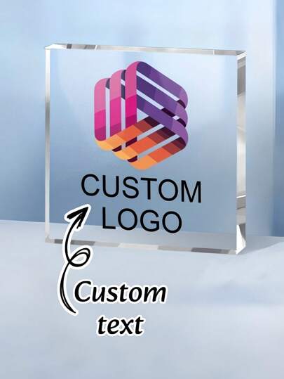 لافتة أكريليك شخصية - نقش أسماء وكتابات مخصصة - لافتة أكريليك شفافة أنيقة - مثالية لديكور المكتب/الزفاف/الذكرى السنوية