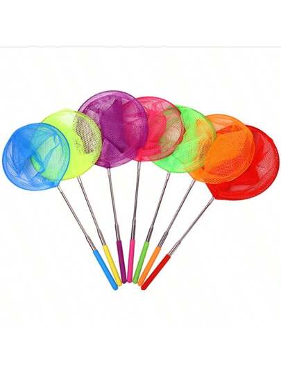 شبكة أسماك مضغوطة للاستخدام الخارجي، شبكة صيد للحشرات والفراشات والأسماك الصغيرة، دلو مائي للصيد الصيفي