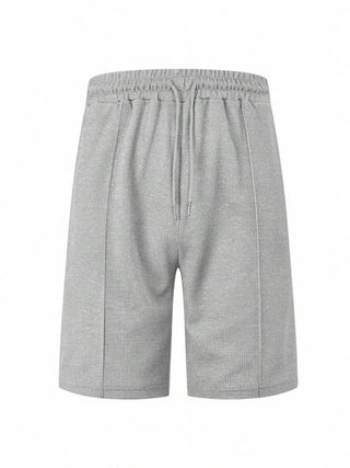شورت رمادي للرجال بخيط سحب - مريح وقابل للاستخدام في الرياضة وارتداء اليومي