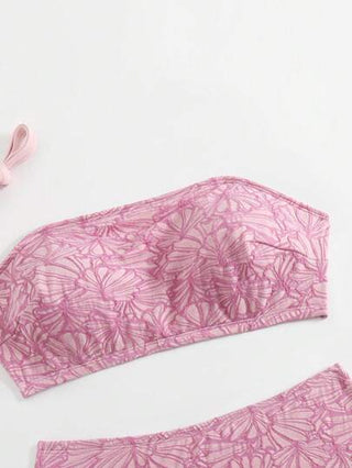 Swim Vcay بيكيني بتنورة مزرك اللون مجنتا مقاسات كبيرة 2 قطعة بأربطة قابلة للإزالة، مناسب للشاطئ والربيع والصيف