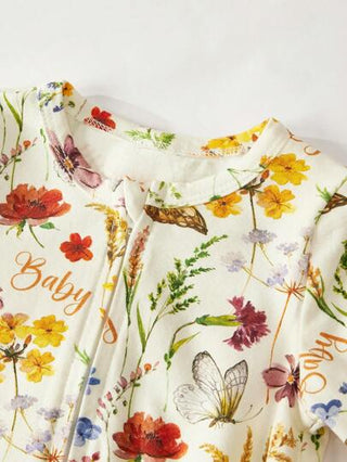 Cozy Pixies الرضيع حديث الولادة ولد/بنت بزي مربوع طويل الأكمام برسوم حيوانات كرتونية مصنوع من صوف ناعم