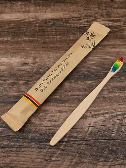 10 فرش أسنان من الخيزران - شعيرات فائقة النعومة للأسنان واللثة الحساسة، مقبض خشبي للتنظيف العميق لصحة الفم في المنزل