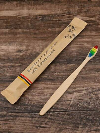 10 فرش أسنان من الخيزران - شعيرات فائقة النعومة للأسنان واللثة الحساسة، مقبض خشبي للتنظيف العميق لصحة الفم في المنزل