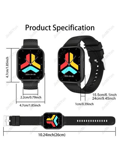 ساعة ذكية 1.83 بوصة، تدعم مراقبة النوم، مكالمات لاسلكية (الرد/الاتصال/الرفض)، مناسبة للرجال والنساء، مراقب لياقة بدنية، أوضاع رياضية متعددة/SOS/ألعاب/صوت AI/حاسبة، مئات من الأوضاع الرياضية، اتصال لاسلكي متوافق، هدية مثالية للأسرة والأصدقاء في عيد الهالوين