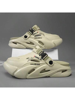 صندل رجالي كاجوال بطباعة حرفية على الطراز الصيني للشاطئ والشارع، مصنوع من إيفا متنفس للاستخدام الداخلي والخارجي، مناسب لجميع الفصول