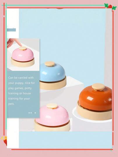 2 قطعة جرس يدوي، جرس إستدعاء، جرس إجابة، جرس خدمة الاستقبال، جرس طاولة الطعام، جرس للحيوانات الأليفة، جرس، أجراس، حسب الجرس، أجراس تدريب الحيوانات الأليفة على التبول