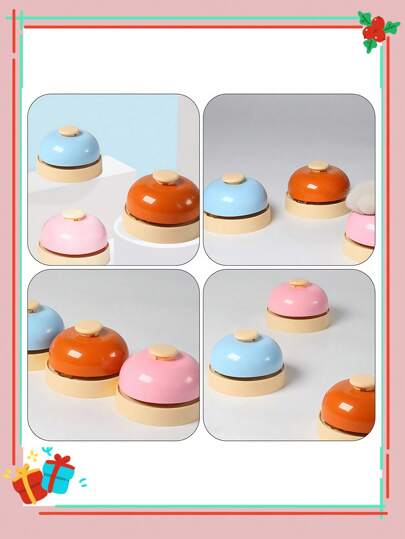 2 قطعة جرس يدوي، جرس إستدعاء، جرس إجابة، جرس خدمة الاستقبال، جرس طاولة الطعام، جرس للحيوانات الأليفة، جرس، أجراس، حسب الجرس، أجراس تدريب الحيوانات الأليفة على التبول