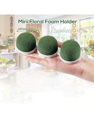 1 عبوة أزهار دائرية صغيرة من الكتل المنتفخة لباقة الورد الطازجة، ديكور وسط الطاولة ، زجاجات الزفاف من مادة الرغوة باللون الأخضر الداكن مناسبة لديكورات عيد الأم ، ديكورات الزفاف ،وديكورات موسم التخرج