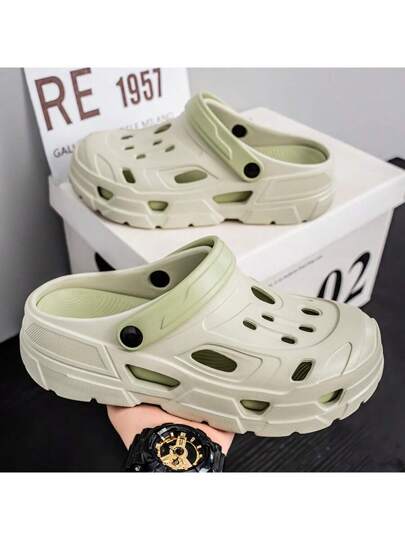 صندل كاجوال رجالي قابل للانزلاق بطريقتين، شباشب شاطئية مفتوحة للصيف ، أحذية رياضية مائية خارجية منفذة للهواء