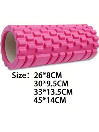 أسطوانة يوجا متعددة الوظائف من رغوة EVA للتدليك -متعددة الكثافة، تصميم جوفي، مناسبة للياقة البدنية واليوغا، استرخاء العضلات، متوفرة باللون الوردي/الأزرق/الأسود/البنفسجي