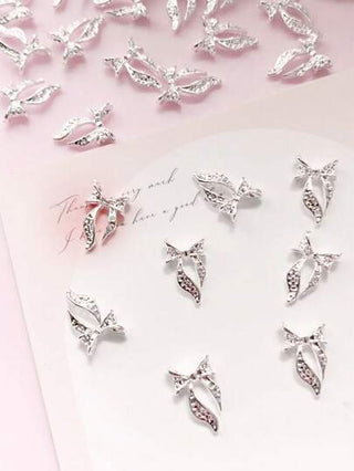 30 قطعة من مواد السبائك ذات تصميم الفيونكة للتزيين, مواد إكسسوارات المناكير DIY,ديكور فني للمناكير لموضة Y2K, مناسب لأظافر طويلة وقصيرة، مناكير اكريليك للضغط، مناكير صيفية، أكسسوارات أظافر، وأحجار نفيسة للأظافر