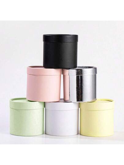 1 قطعة صندوق ورد مستدير من الورق المقوى ، لتغليف هدايا الحلوى والشوكولاتة وترتيبات الزهور وديكور الحفلات والمناسبات ،صندوق زهور دائري فارغ أسود للتزيينات المركزية