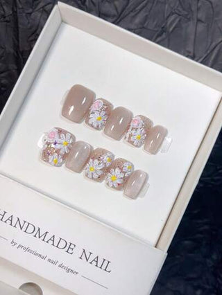 10 قطعة من أظافر الاصطناعية القابلة للارتداء المصنوعة يدويًا بشكل قصير، أظافر ضغط على الأظافر ، لوازم الأظافر للأظافر الصيفية أظافر ضغط على الأظافر، أظافر ضغط على الأظافر القصيرة مصنوعة يدويًا ، أظافر اصطناعية لوازم الأظافر ، جمال مرسوم باليد قطة 3D...