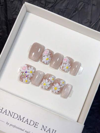 10 قطعة من أظافر الاصطناعية القابلة للارتداء المصنوعة يدويًا بشكل قصير، أظافر ضغط على الأظافر ، لوازم الأظافر للأظافر الصيفية أظافر ضغط على الأظافر، أظافر ضغط على الأظافر القصيرة مصنوعة يدويًا ، أظافر اصطناعية لوازم الأظافر ، جمال مرسوم باليد قطة 3D...