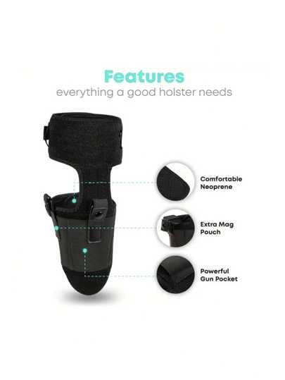 قطعة واحدة من غطاء الساق التكتيكي للاستخدام الخارجي ، حقيبة ساق تنفس من مواد الغوص المخفية للصيد