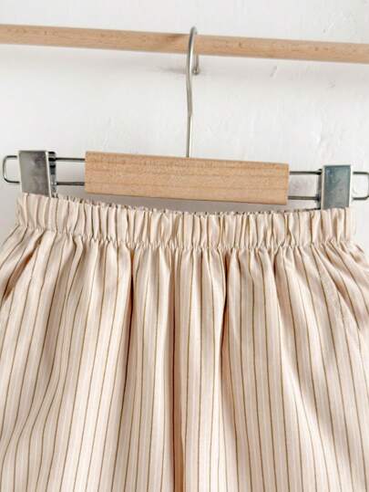 Loomiva بناطيل وبنات شريطية منسوجة ذات خصر مطاطي لفصل الربيع/الصيف ، عودة إلى موسم المدرسة